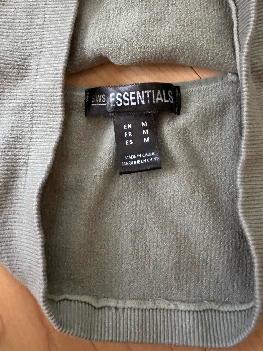 Essentials Ribbed Cropped Camisole - Sage - Picture 2 of 3